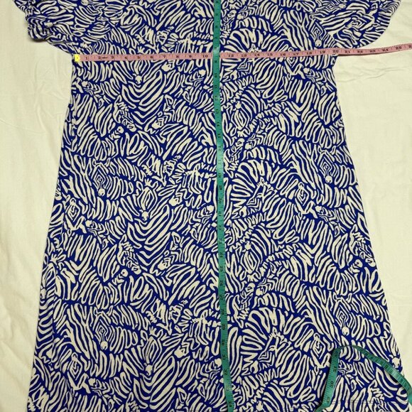 Lilly Pulitzer Rosen T-Shirt Dress Martinique Blue Zee Bebe, Size XL, EUC!!!! - Picture 9 of 11